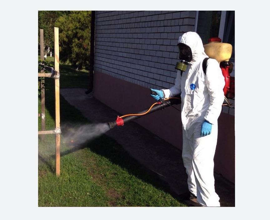 травля клещей на участке в Мариинском Посаде